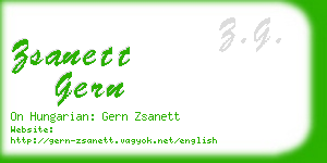zsanett gern business card